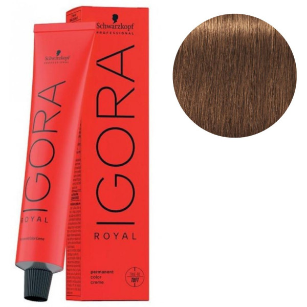 Coloration Igora Royal 7-55 blond moyen doré extra 60ML