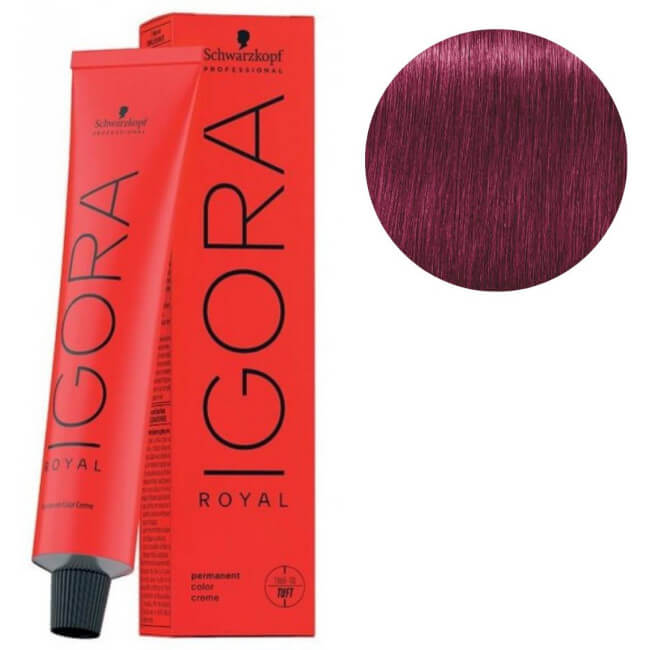 Igora Royal 9-98 is een zeer licht blond violet-rood haarkleurmiddel van 60ML.