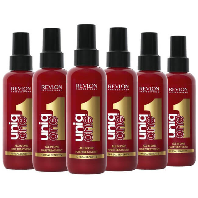 3 sprays van de 10-in-1 originele UniqOne Revlon 150ML.