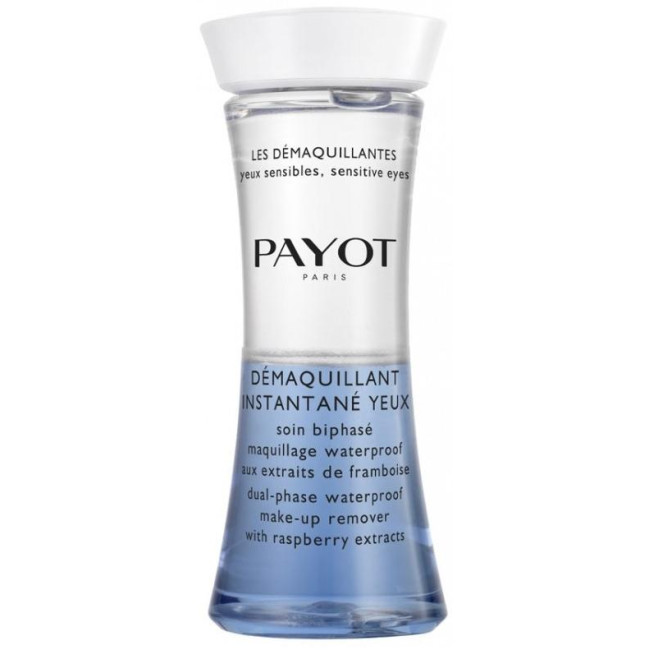Démaquillant instantanné yeux Payot 125ML

Translated to German:

Schnell wirkendes Augen-Make-up-Entferner Payot 125ML