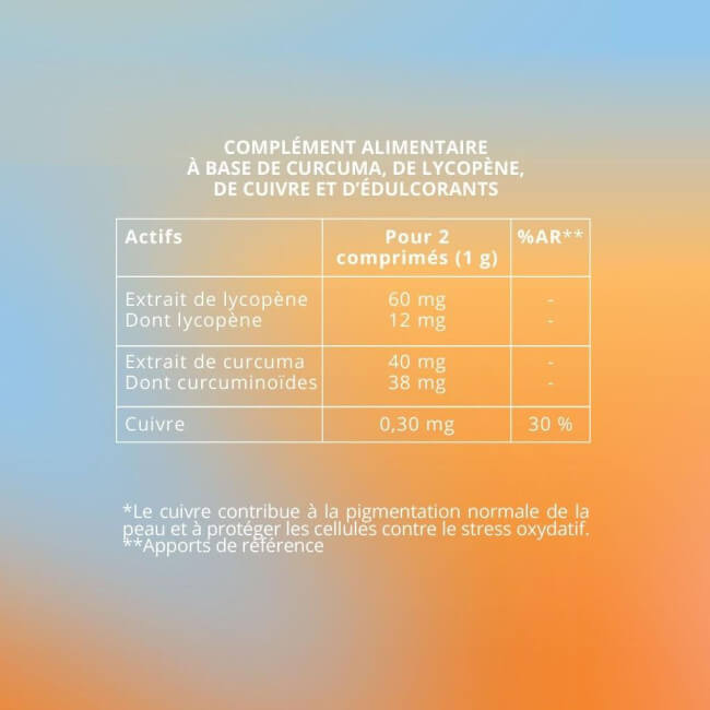 Compléments alimentaires activateur de bronzage Reborn 30g