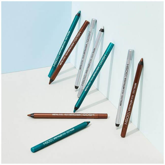 Eyeliner à prova d'água com efeito metálico nº02 Moonstone - Metal Eyes GOSH