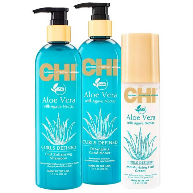Trio Curl définition et hydratation Aloe Vera CHI