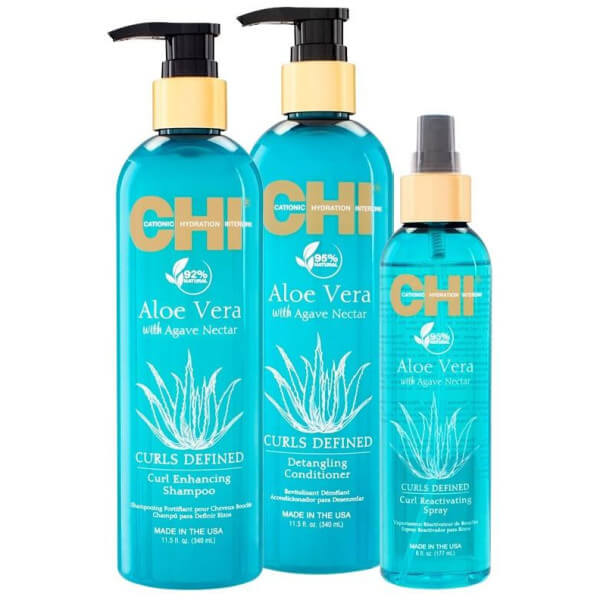 Trio Krul anti-vochtigheid Aloë Vera CHI Trio Krul anti-vochtigheid Aloë Vera CHI