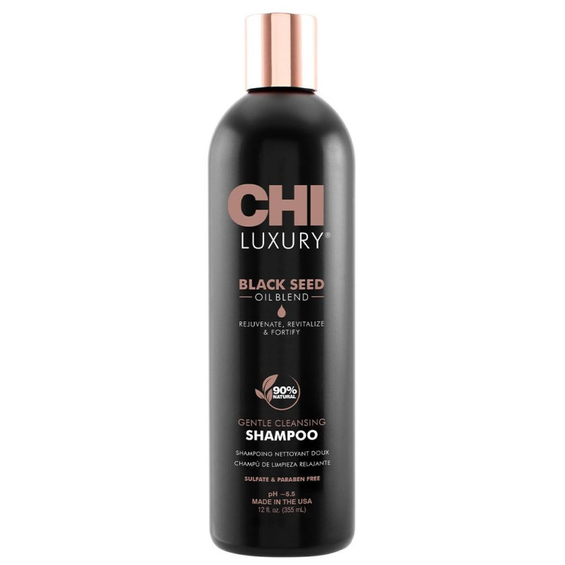 Shampooing Luxury Black Seed Oil CHI 355ML

Translated to German:

Luxuriöses Shampoo mit Schwarzkümmelöl CHI 355ML