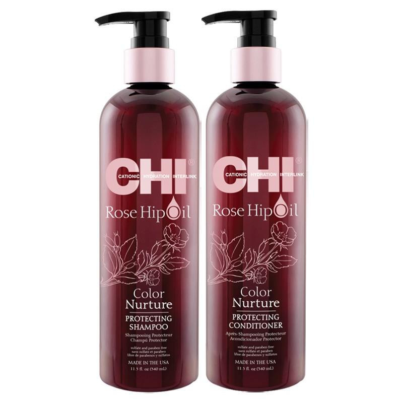 Shampooing protecteur Rose Hip Oil CHI 340ML