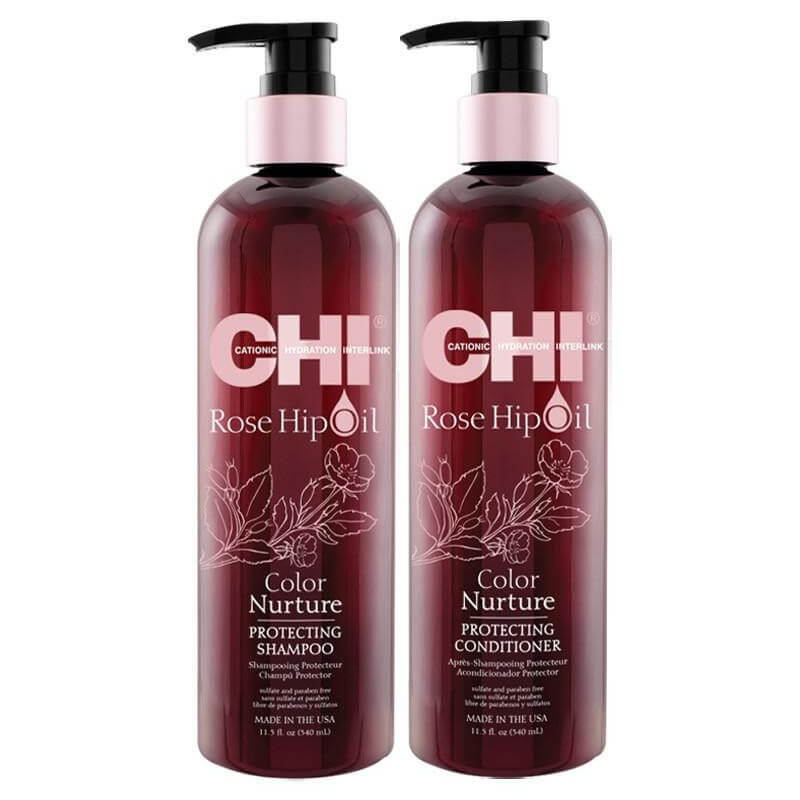 Shampooing protecteur Rose Hip Oil CHI 340ML