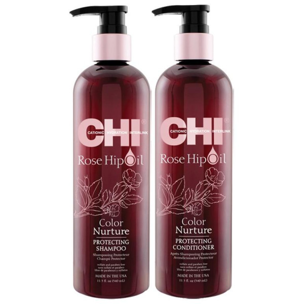Shampooing protecteur Rose Hip Oil CHI 340ML