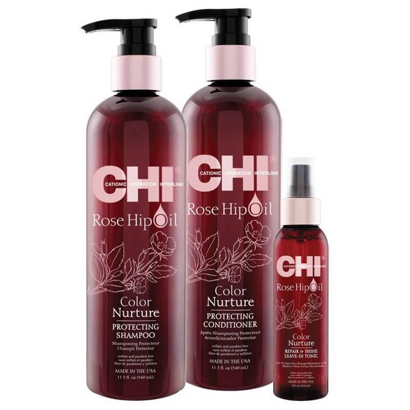 Trio reparatie en glans Rozenbottelolie CHI