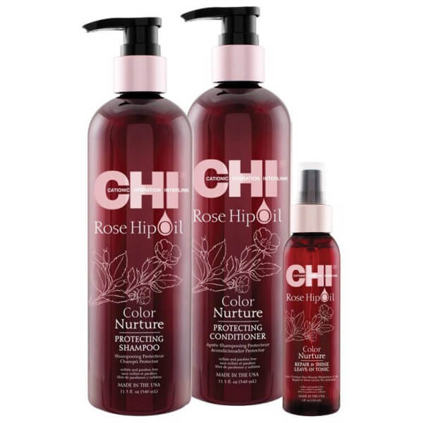 Trio reparatie en glans Rozenbottelolie CHI Trio reparatie en glans Rozenbottelolie CHI