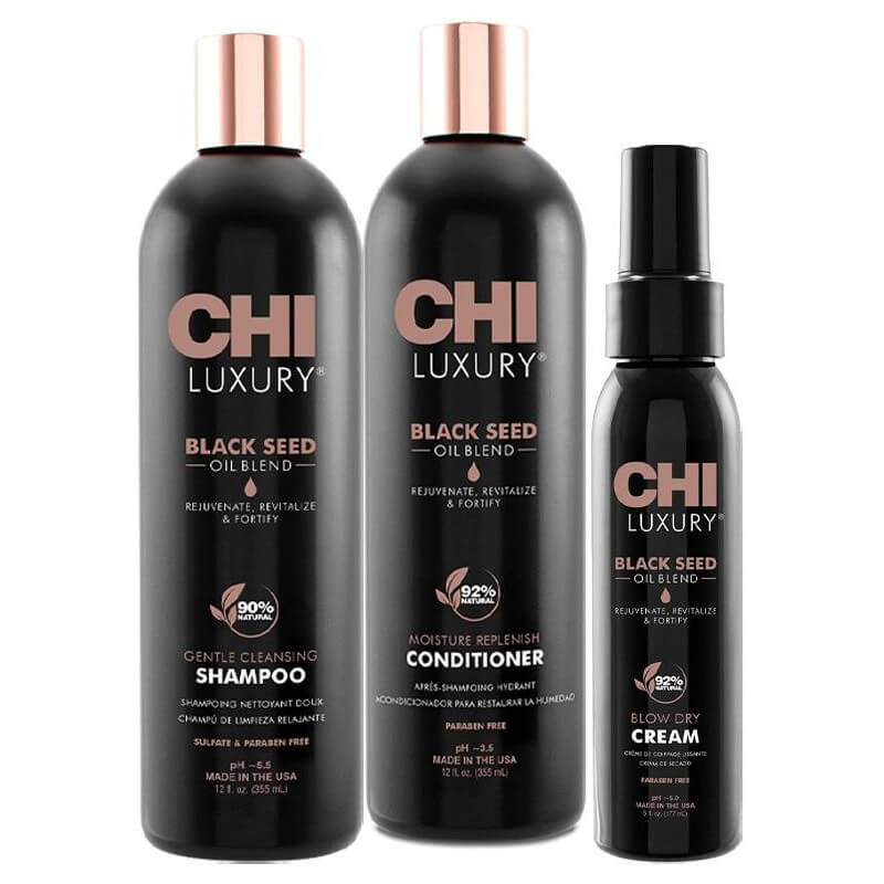 Trio shampoo + conditioner + masker Luxury Black Seed Oil CHI