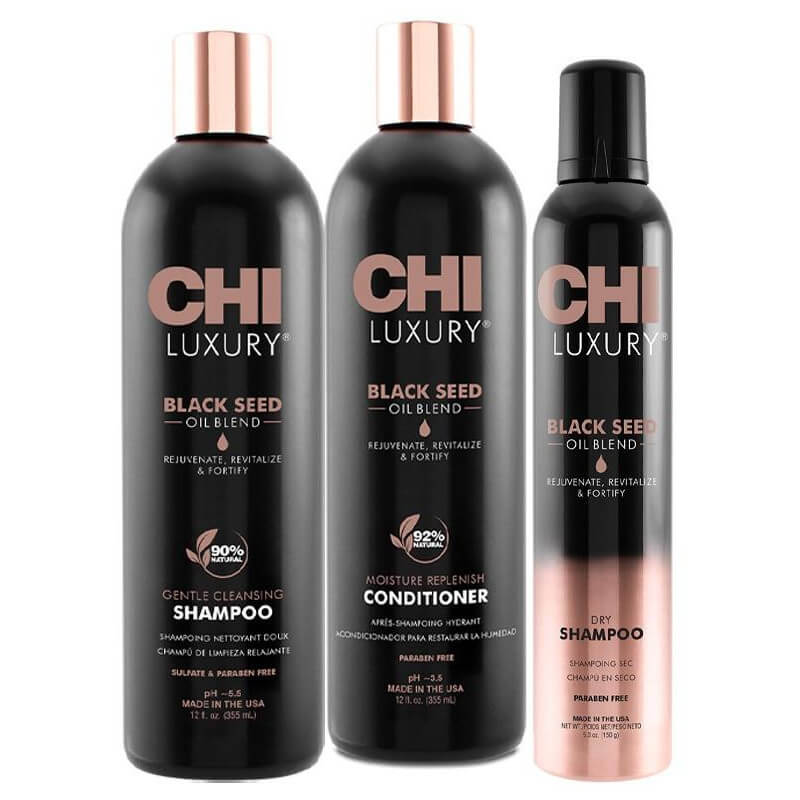 Trio shampoo + conditioner + masker Luxury Black Seed Oil CHI