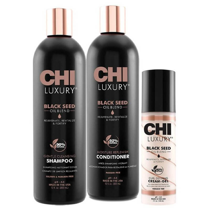 Trio shampoo + conditioner + masker Luxury Black Seed Oil CHI