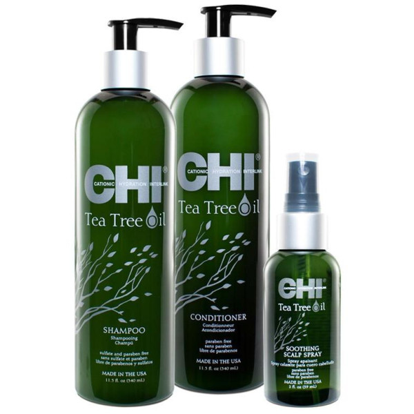 Trio shampooing + conditionneur + masque Tea Tree Oil CHI