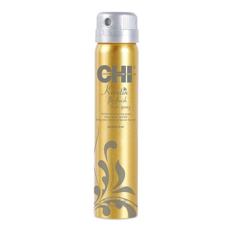 Laque souple Keratin CHI 77ML

German Translation: Keratin Flexibles Haarspray CHI 77ML