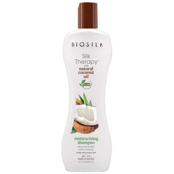 Silk Therapy Coconut Oil Shampoo Biosilk 355ML
