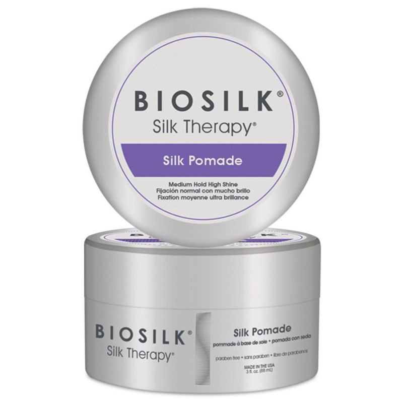 Silk Pommade Silk Therapy Biosilk 89ML

Translated to Spanish:

Pomada de Seda Silk Therapy Biosilk 89ML