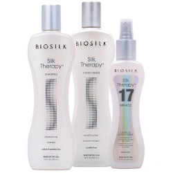 Cure Shampooing + Conditioner + Balsem Silk Therapy Biosilk