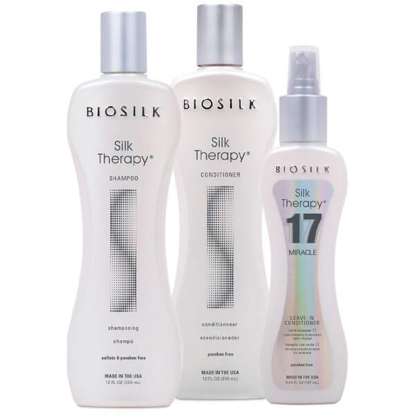 Cure Shampooing + Conditioner + Balsem Silk Therapy Biosilk Cure Shampooing + Conditioner + Balsem Silk Therapy Biosilk