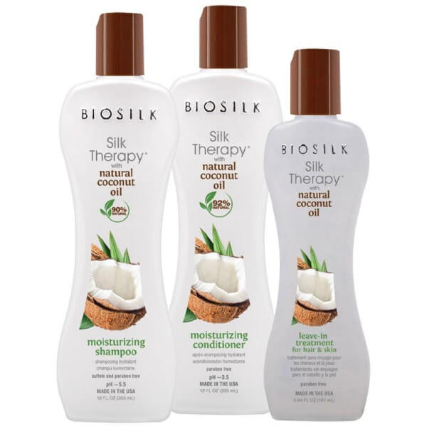 Silk Therapy Coconut Oil Shampoo Biosilk 355ML