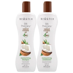 Cure Shampooing + Conditioner + Zijdeachtige Kuur Silk Therapy Coconut Oil Biosilk