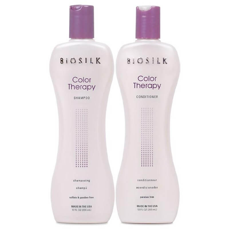 Cure Shampoo + Conditioner + Color Therapy Biosilk Mask