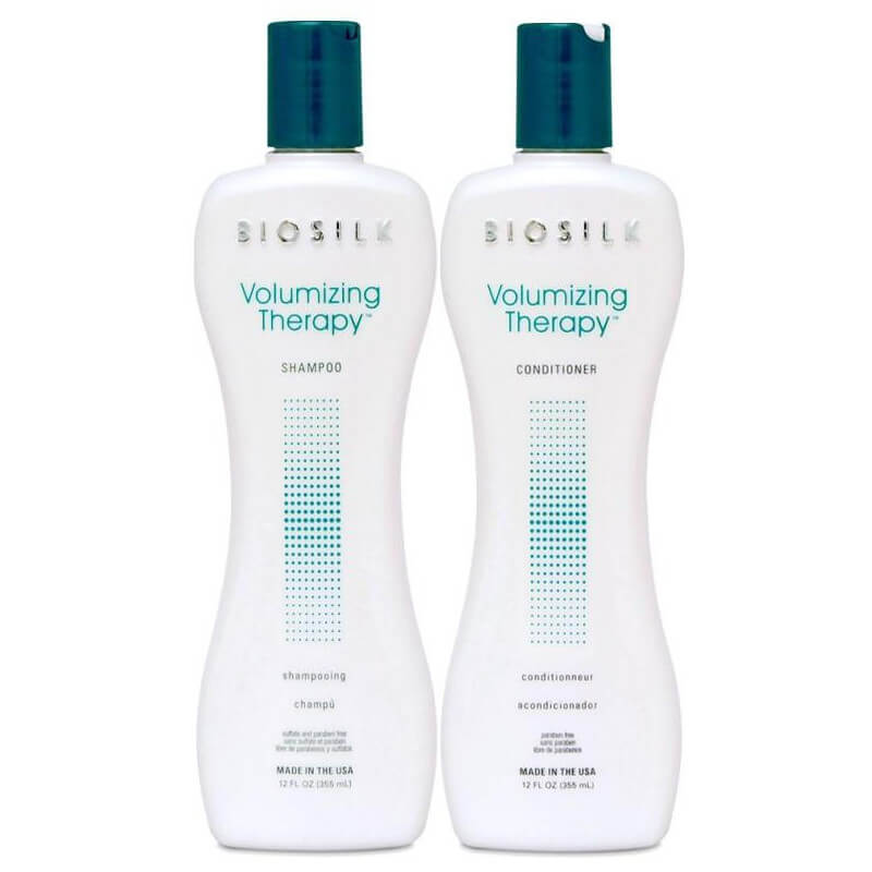 Cure Shampoo + Conditioner + Spray Volumizing Therapy Biosilk