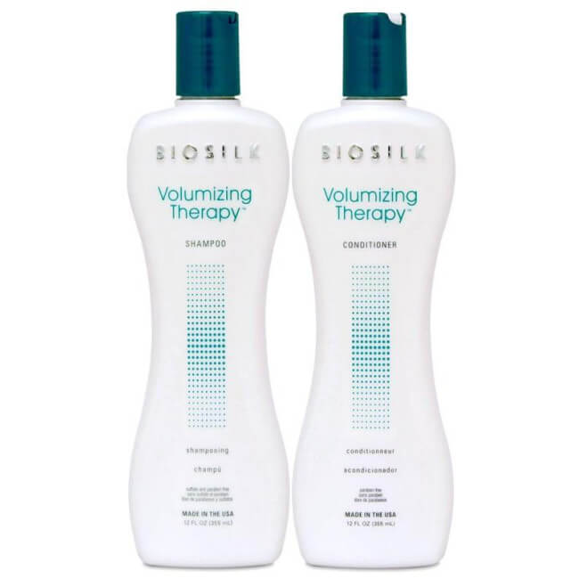 Cure Shampoo + Conditioner + Spray Volumizing Therapy Biosilk