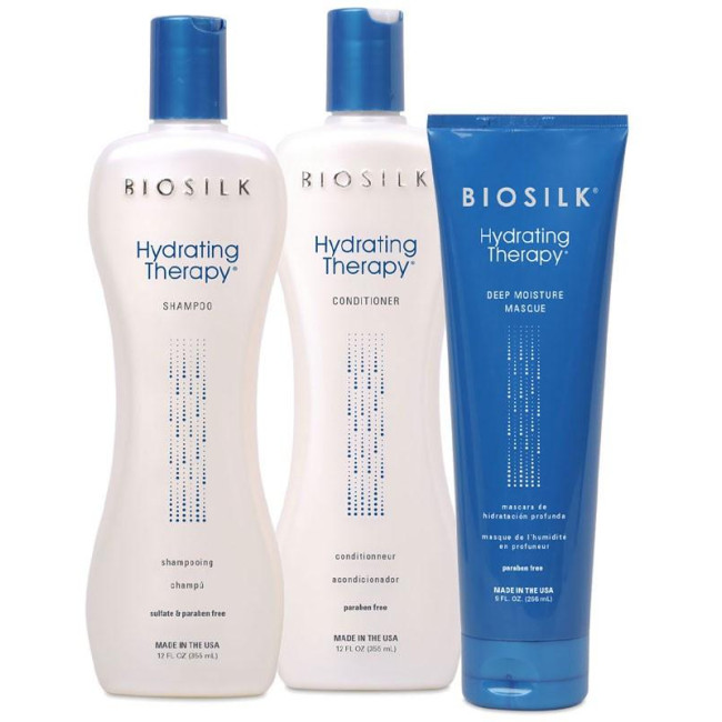 Shampooing Hydrating Therapy Biosilk 355ML

Translated to German:

Hydratisierendes Therapy Shampoo Biosilk 355ML