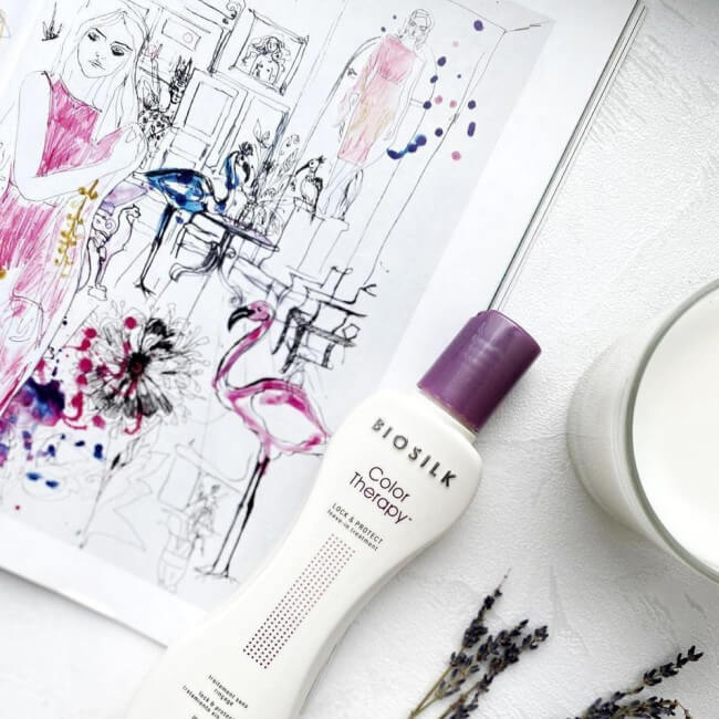 Behandeling zonder uitspoelen Lock & Protect Color Therapy Biosilk 167ML