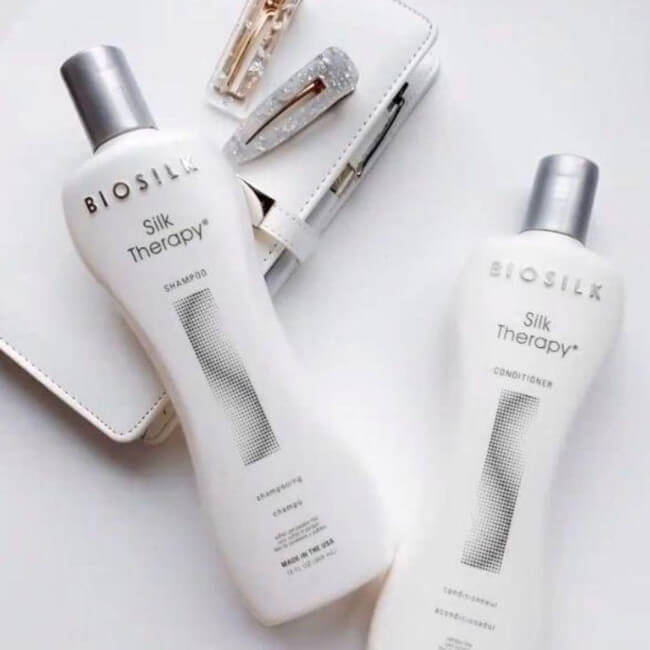 Cure Shampoo + Conditioner + Leave-in Conditioner Silk Therapy Biosilk