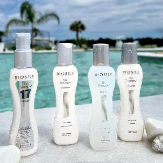 Cure Shampoo + Conditioner + Leave-in Conditioner Silk Therapy Biosilk