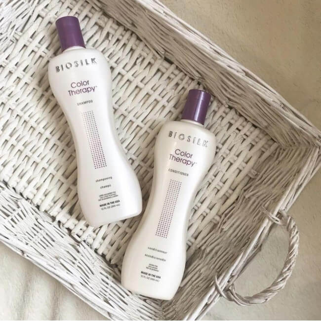 Cure Shampoo + Conditioner + Color Therapy Biosilk Mask