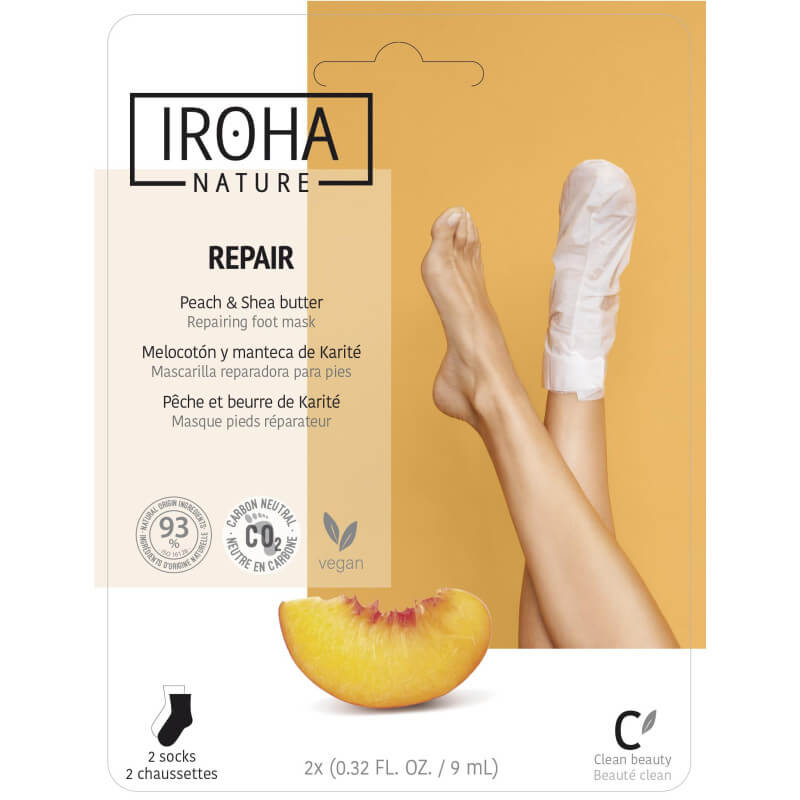 Chaussettes masque hydratation & réparation Iroha Nature