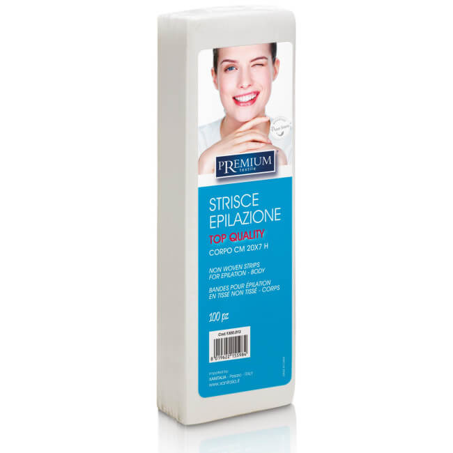 100 bandes épilation en tissé non tissé 20x7cm Xanitalia