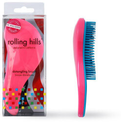 Detangler brush in dark pink Rolling Hills