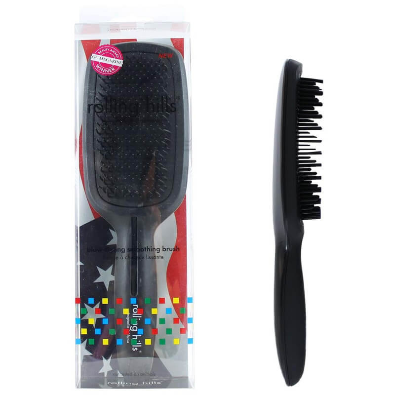 Brosse à cheveux lissante noir Rolling Hills