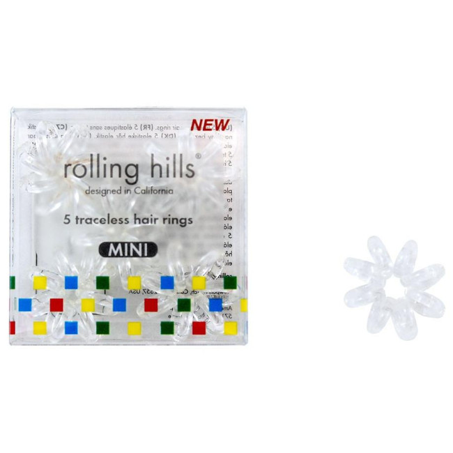 5 mini élastiques ressorts transparents Rolling Hills