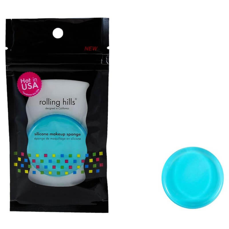 Blauwe siliconen spons Rolling Hills