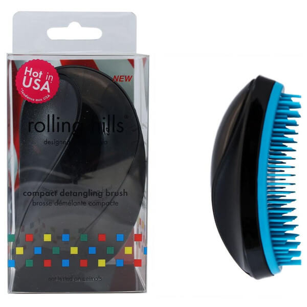 Ontwarrende compacte borstel Detangler zwart Rolling Hills Ontwarrende compacte borstel Detangler zwart Rolling Hills