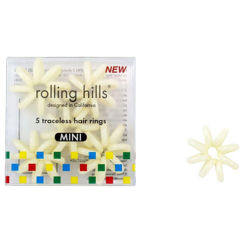 5 mini élastiques ressorts beige Rolling Hills