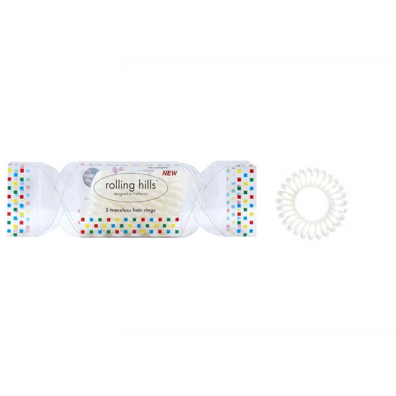 5 witte elastische veerkrachten crackers van Rolling Hills