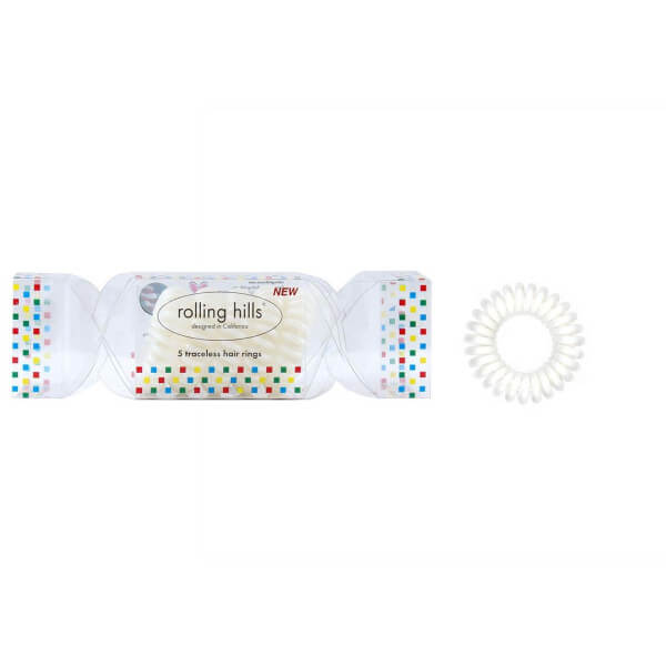 5 witte elastische veerkrachten crackers van Rolling Hills 5 witte elastische veerkrachten crackers van Rolling Hills