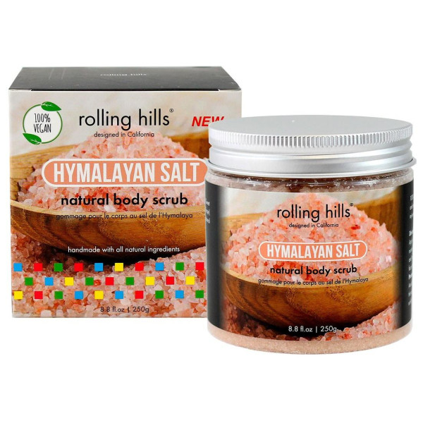 Natural body scrub with Himalayan salt from Rolling Hills