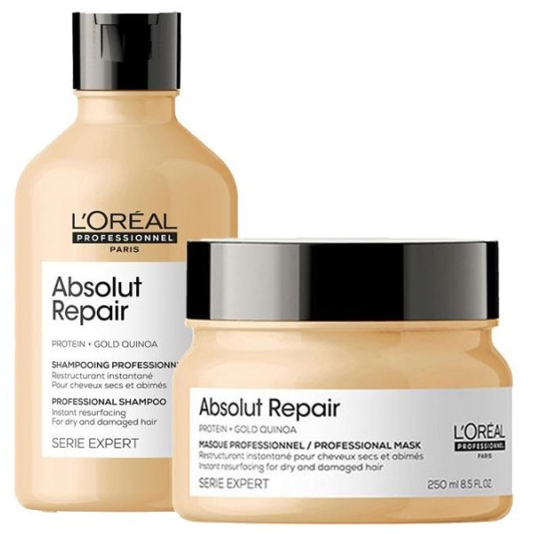 Empeorando Cargado Marca comercial Absolut Repair Champú y Mascarilla | L'Oreal Profesional Serie Expert Empeorando Cargado Marca comercial Absolut Repair Champú y Mascarilla | L'Oreal Profesional Serie Expert