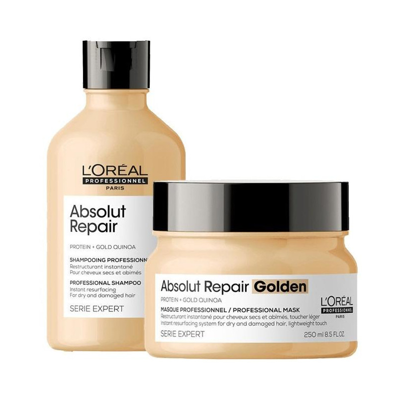 Offre spéciale Duo Absolut Repair Gold L'Oréal Professionnel : 1 shampooing 300 ml OFFERT