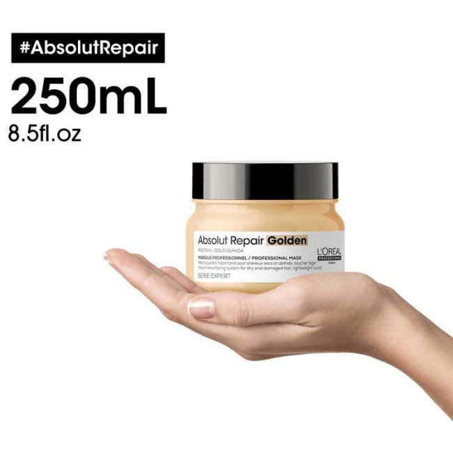 Offre spéciale Routine Absolut Repair Gold L'Oréal Professionnel : 1 shampooing 300 ml OFFERT