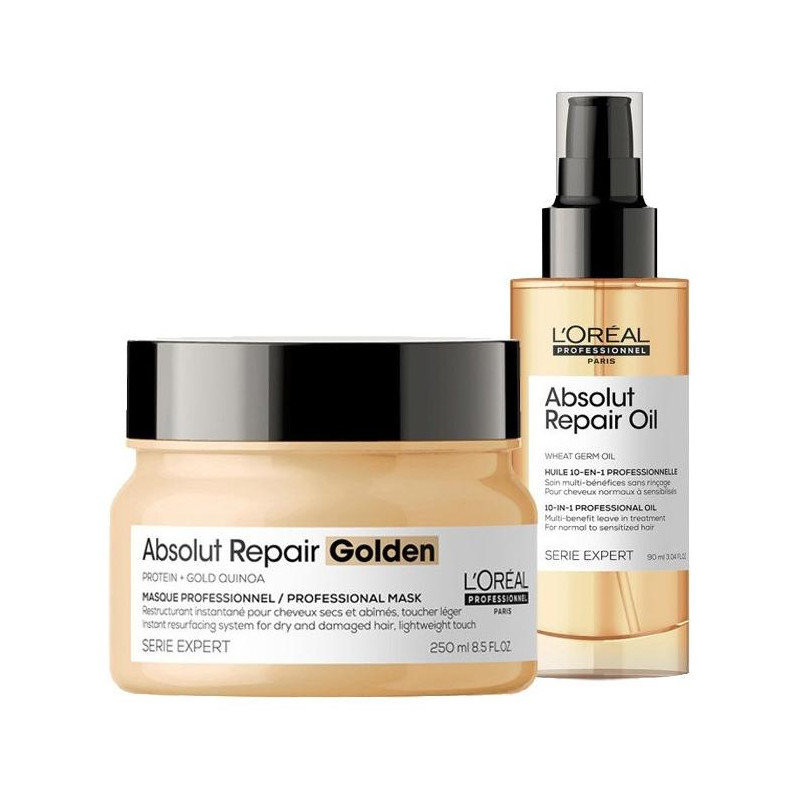Sonderangebot Absolut Repair Gold L'Oréal Professionnel Routine: 1 Shampoo 300 ml GRATIS