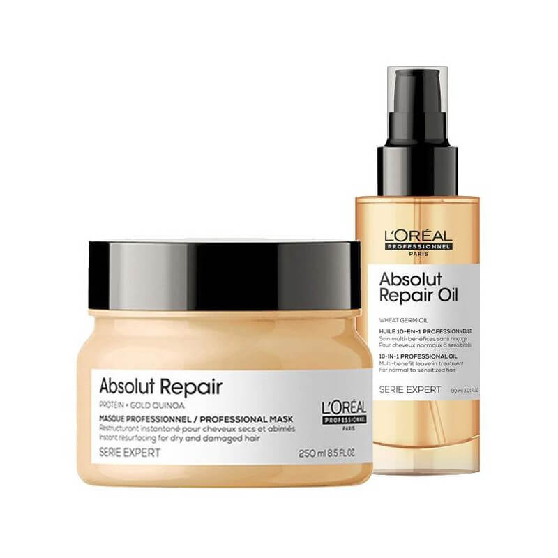 Speciale aanbieding Absolut Repair Routine L'Oréal Professionnel : 1 gratis shampoo van 300 ml