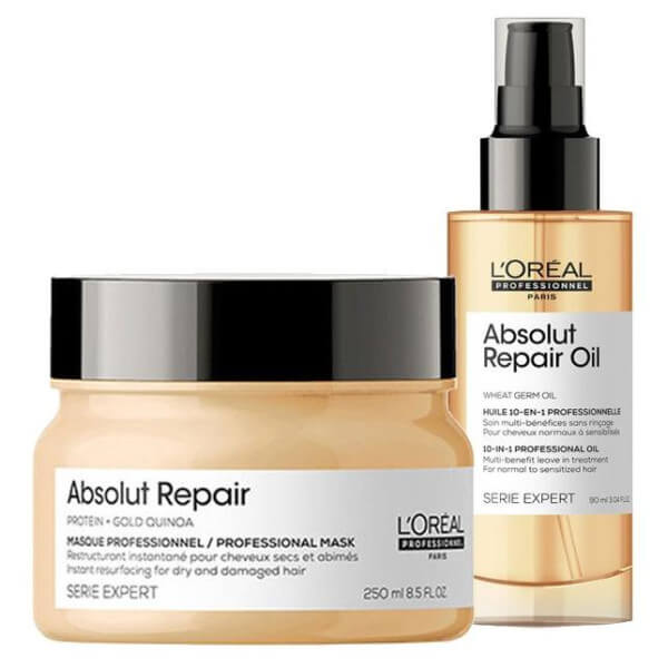 Speciale aanbieding Absolut Repair Routine L'Oréal Professionnel : 1 gratis shampoo van 300 ml Speciale aanbieding Absolut Repair Routine L'Oréal Professionnel : 1 gratis shampoo van 300 ml